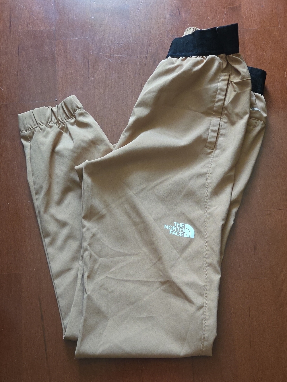 The North Face Men’s Tan Jogger Pants with Black Waistband